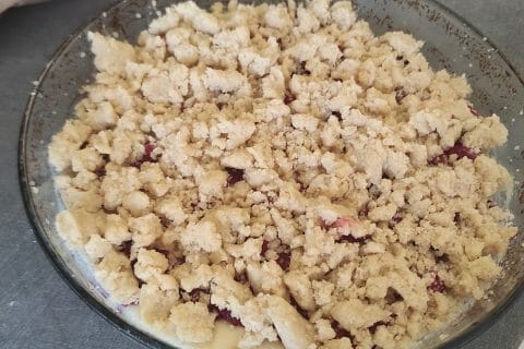 Cliquez pour zoomer ! Crumb cake framboises Thermomix par emiliedel