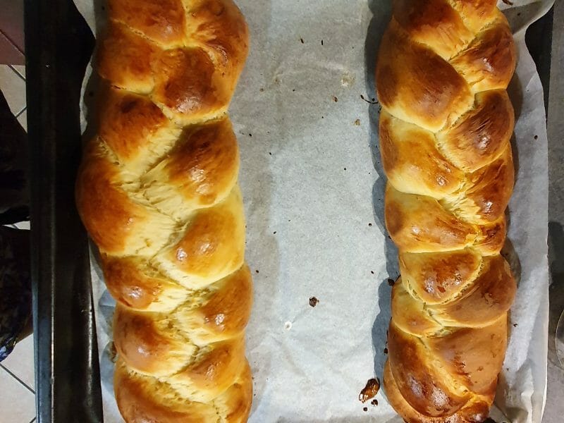 Cliquez pour zoomer ! Brioche tressée à la mie filante Thermomix par titemad