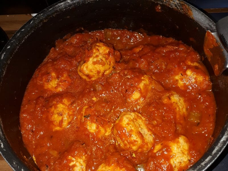 Cliquez pour zoomer ! Boulettes de poulet au chorizo Thermomix par ophelie_70