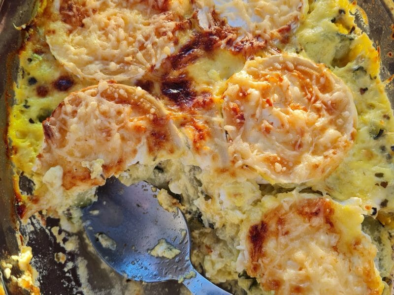 Cliquez pour zoomer ! Gratin de courgettes au chèvre Thermomix par mnana