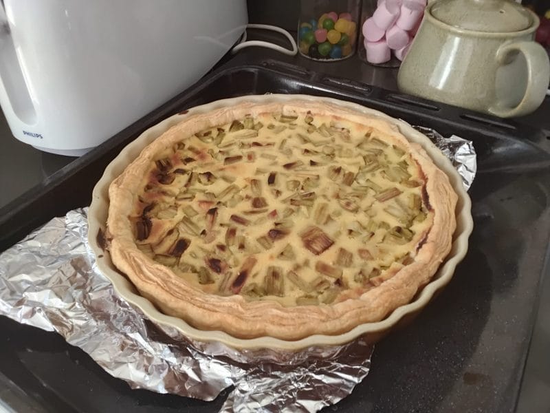 Cliquez pour zoomer ! Tarte à la rhubarbe Thermomix par Chantal56