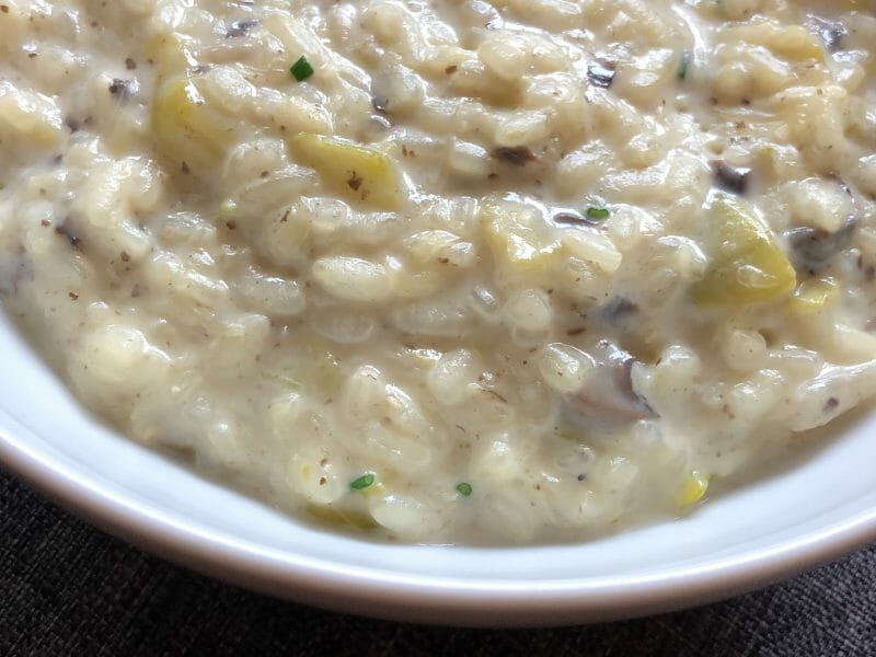 Cliquez pour zoomer ! Risotto champignons et courgettes Thermomix par sandrine_259