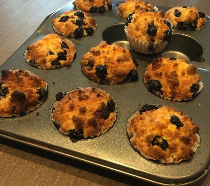 Cliquez pour zoomer ! Muffins aux myrtilles Thermomix par Guss