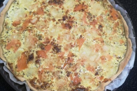 Cliquez pour zoomer ! Quiche saumon et courgettes Thermomix par maribo92