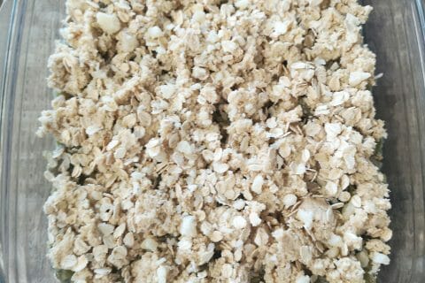 Cliquez pour zoomer ! Crumble courgettes, basilic et parmesan Thermomix par maribo92