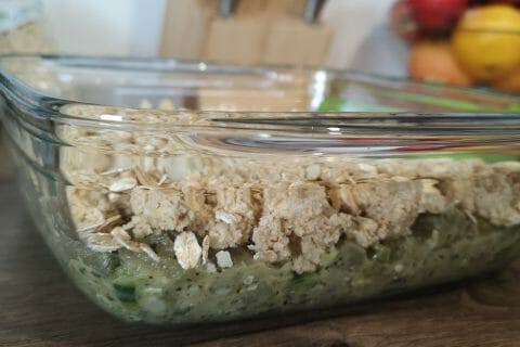 Cliquez pour zoomer ! Crumble courgettes, basilic et parmesan Thermomix par maribo92