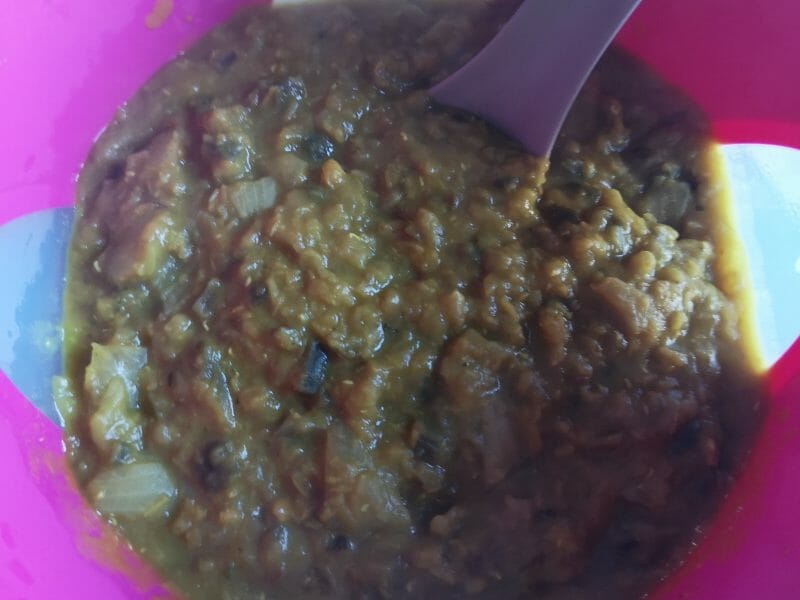 Cliquez pour zoomer ! Dhal d’aubergine et de lentilles corail Thermomix par maribo92