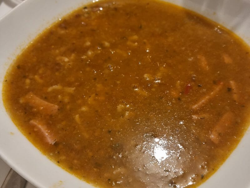 Cliquez pour zoomer ! Soupe de légumes aux lentilles et au riz Thermomix par nat_saf