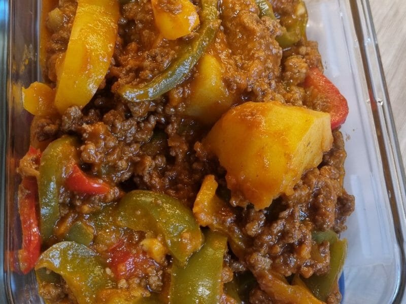 Cliquez pour zoomer ! Boeuf aux poivrons et pommes de terre Thermomix par nat_saf