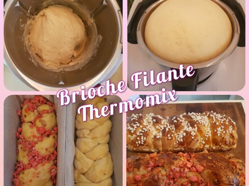 Cliquez pour zoomer ! Brioche tressée à la mie filante Thermomix par MCook