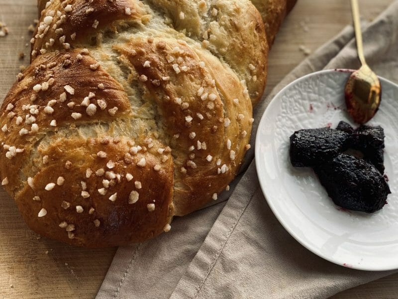 Cliquez pour zoomer ! Brioche tressée à la mie filante Thermomix par daude7