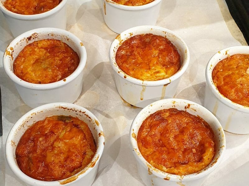 Cliquez pour zoomer ! Clafoutis cancoillotte, poireaux et chorizo Thermomix par samake
