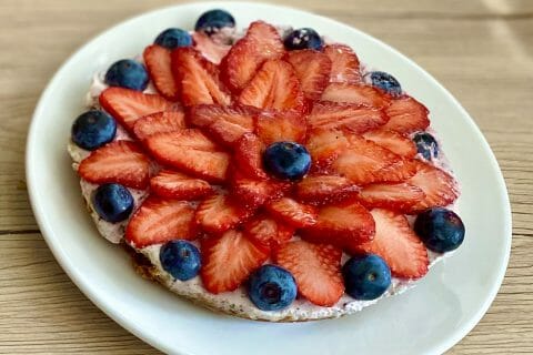 Cliquez pour zoomer ! Tarte aux fraises sans cuisson Thermomix par SoMoJo