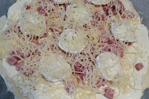 Cliquez pour zoomer ! Fougasse chèvre et lardons Thermomix par Marjo