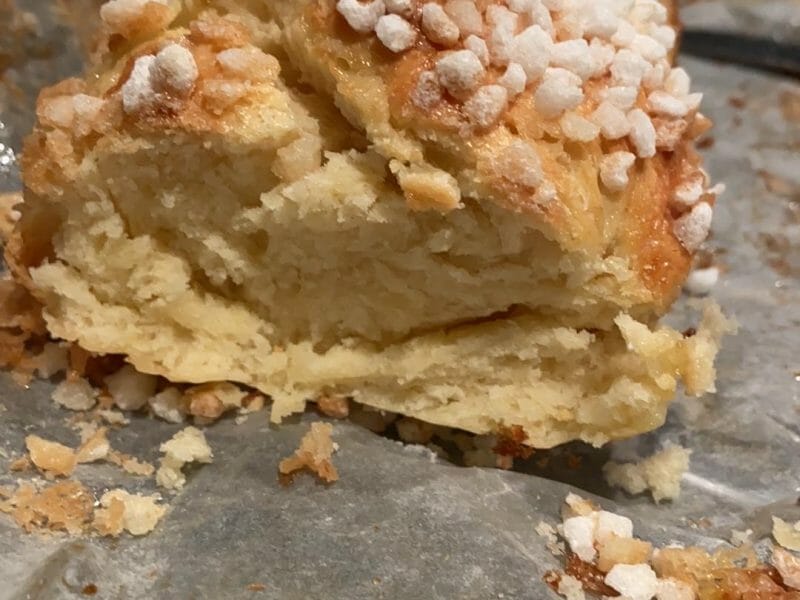 Cliquez pour zoomer ! Brioche tressée à la mie filante Thermomix par Julia ⭐️