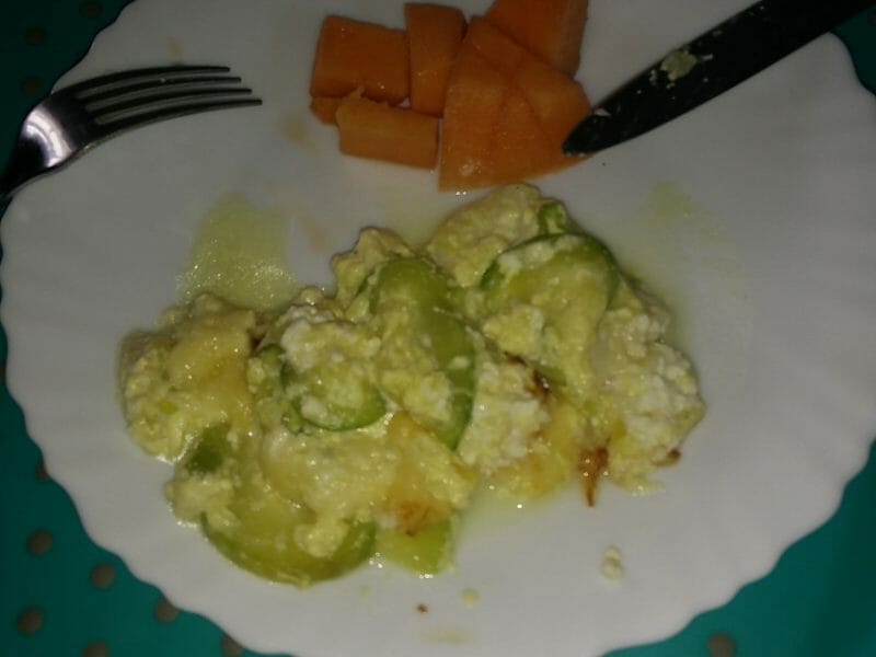 Cliquez pour zoomer ! Gratin de courgettes au chèvre Thermomix par lolorhcp