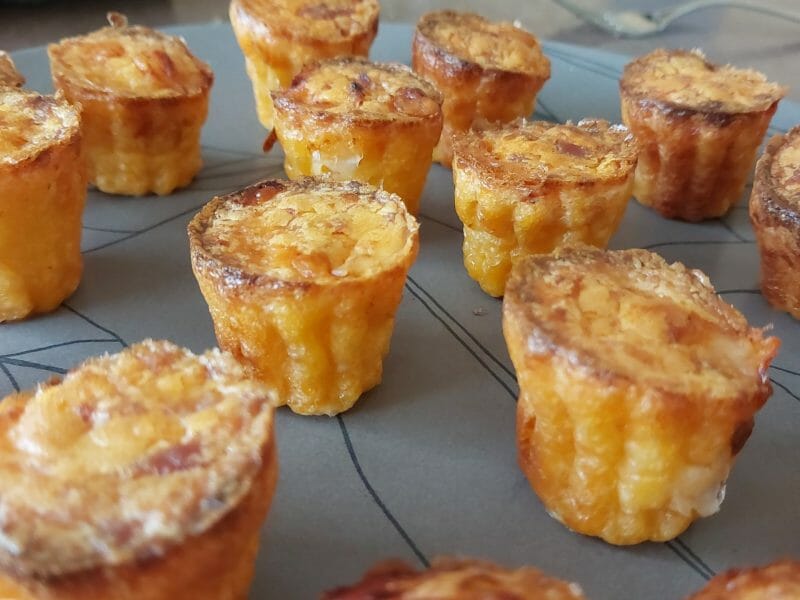 Cliquez pour zoomer ! Mini cannelés chorizo comté Thermomix par clan