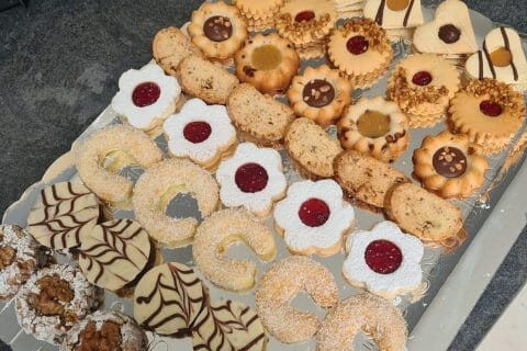 Cliquez pour zoomer ! Ghribas aux noix et amandes Thermomix par Rafica