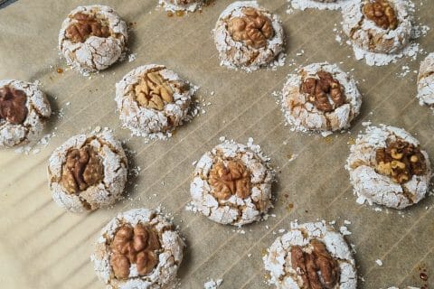 Cliquez pour zoomer ! Ghribas aux noix et amandes Thermomix par Rafica