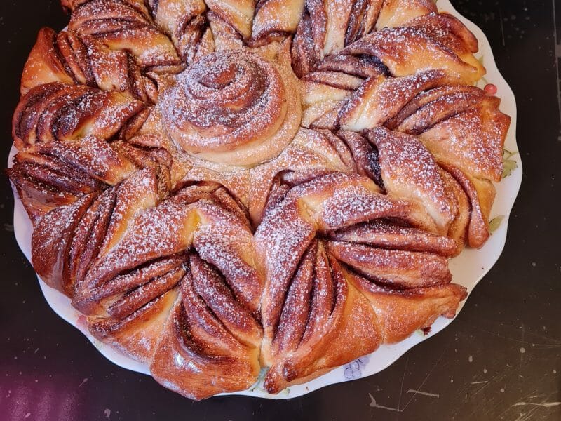 Cliquez pour zoomer ! Brioche étoilée au Nutella Thermomix par sabrinanef