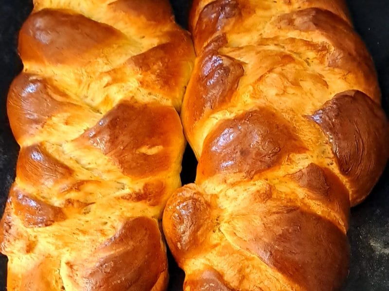 Cliquez pour zoomer ! Brioche tressée à la mie filante Thermomix par vanou58