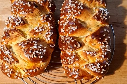 Cliquez pour zoomer ! Brioche tressée à la mie filante Thermomix par vanou58