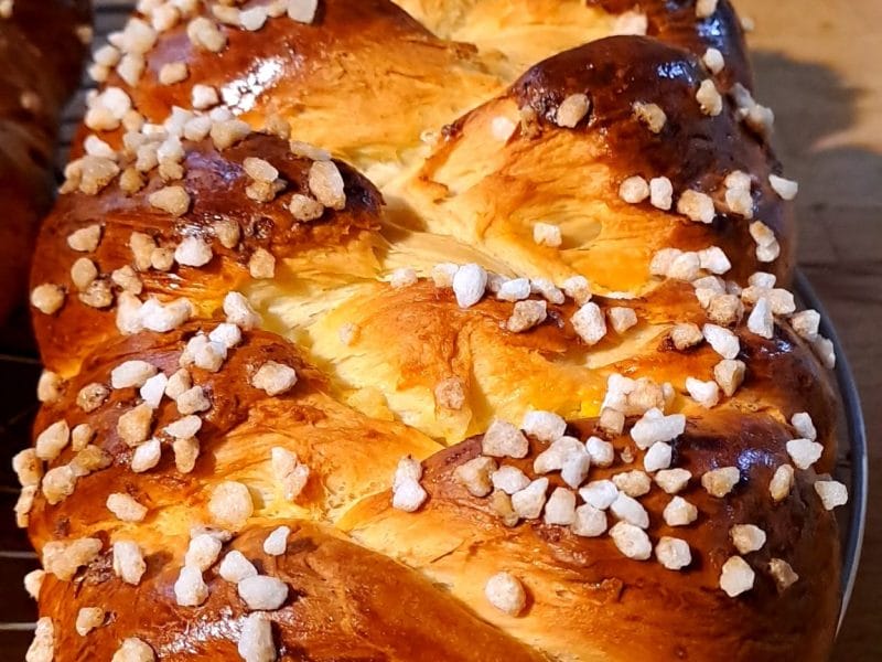 Cliquez pour zoomer ! Brioche tressée à la mie filante Thermomix par vanou58