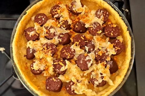 Cliquez pour zoomer ! Tarte au boudin noir et aux pommes Thermomix par vanou58