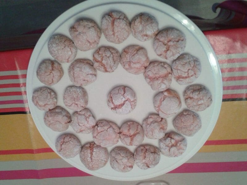 Cliquez pour zoomer ! Craquelés aux biscuits roses de Reims Thermomix par Cricrio