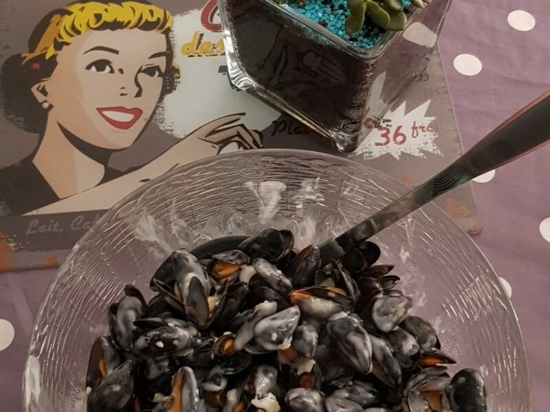 Cliquez pour zoomer ! Moules marinières Thermomix par nathalie_248