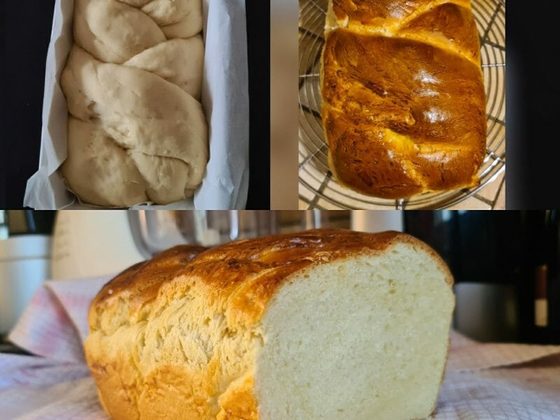 Cliquez pour zoomer ! Brioche tressée à la mie filante Thermomix par ninie58