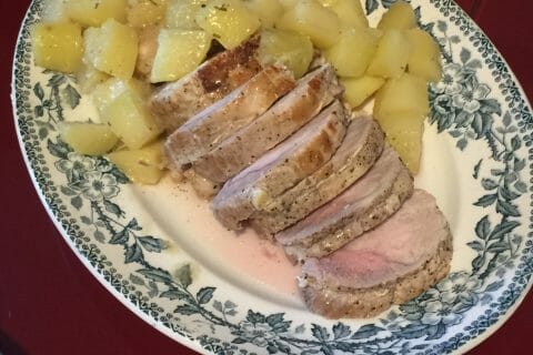 Cliquez pour zoomer ! Roti de porc sauce échalote au Thermomix