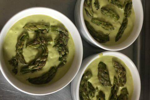 Cliquez pour zoomer ! Flan aux asperges et parmesan au Thermomix