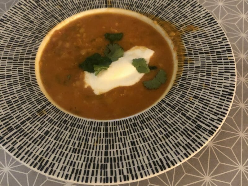 Cliquez pour zoomer ! Soupe de lentilles corail, curry et coco Thermomix par ca_8