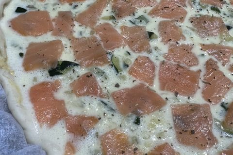 Cliquez pour zoomer ! Quiche saumon et courgettes Thermomix par cassandra_23