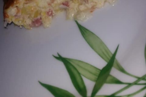Cliquez pour zoomer ! Clafoutis de poireaux et lardons Thermomix par Manou