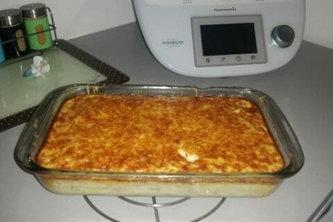 Cliquez pour zoomer ! Clafoutis de poireaux et lardons Thermomix par Manou