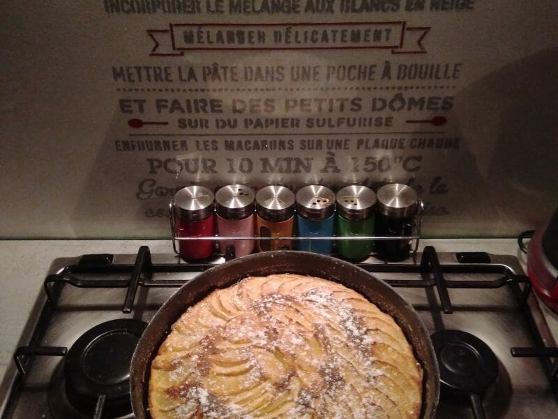 Cliquez pour zoomer ! Gâteau aux pommes et mascarpone Thermomix par Manou