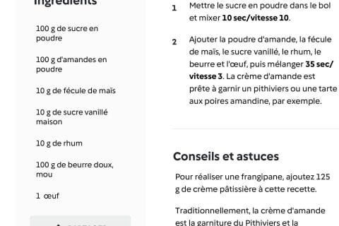 Photos des recettes