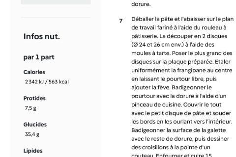Photos des recettes