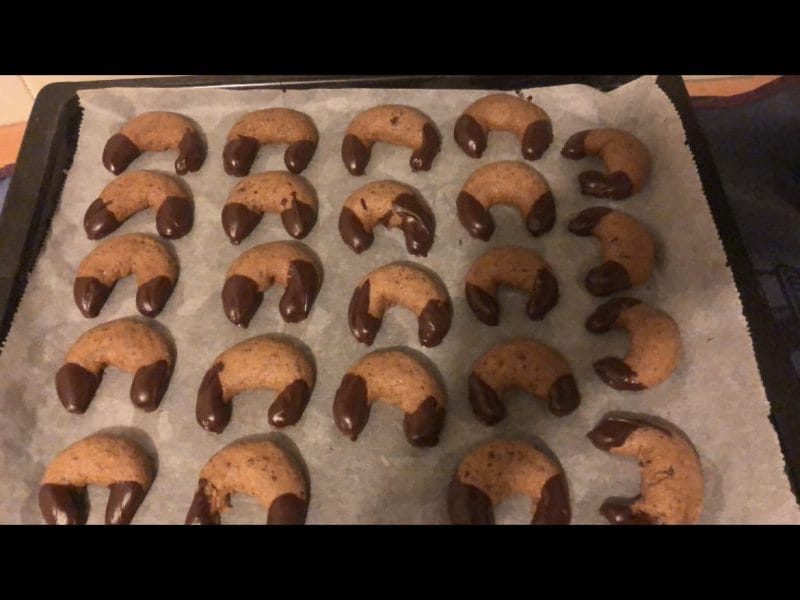 Cliquez pour zoomer ! Croissants noisettes et chocolat Thermomix par lilauro