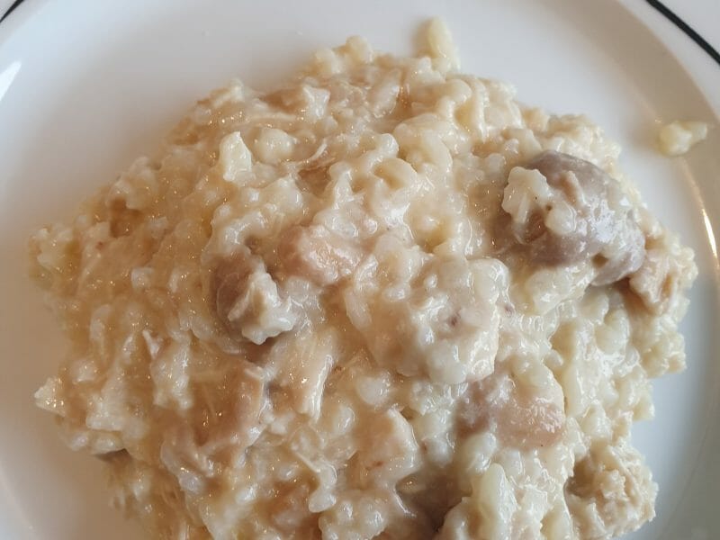 Cliquez pour zoomer ! Risotto poulet et champignons Thermomix par jennifer_120