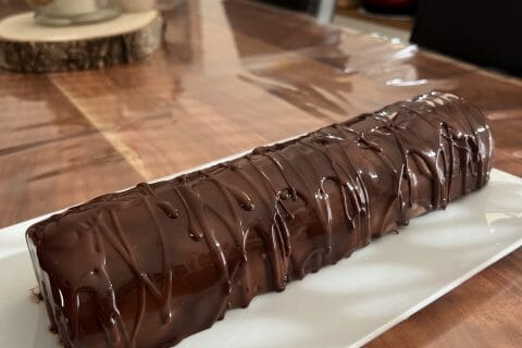 Cliquez pour zoomer ! Bûche mousse au chocolat Thermomix par alix13
