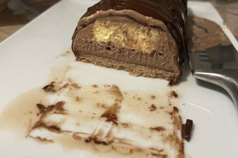 Cliquez pour zoomer ! Bûche mousse au chocolat Thermomix par alix13