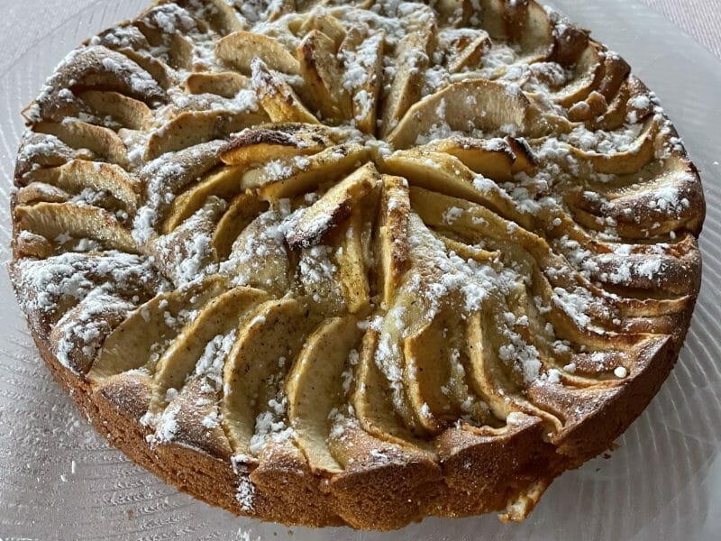 Cliquez pour zoomer ! Gâteau aux pommes et mascarpone Thermomix par La lyd