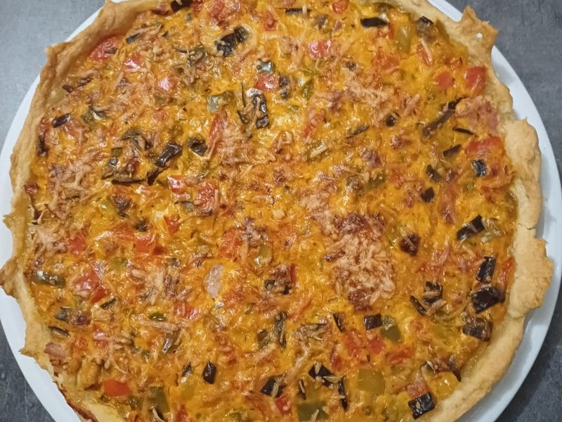 Cliquez pour zoomer ! Tarte salée aux légumes d’été Thermomix par Nathalie002