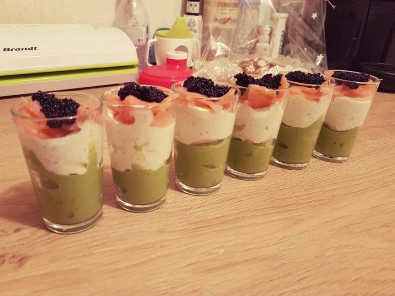 Cliquez pour zoomer ! Verrines saumon avocat Thermomix par Stan