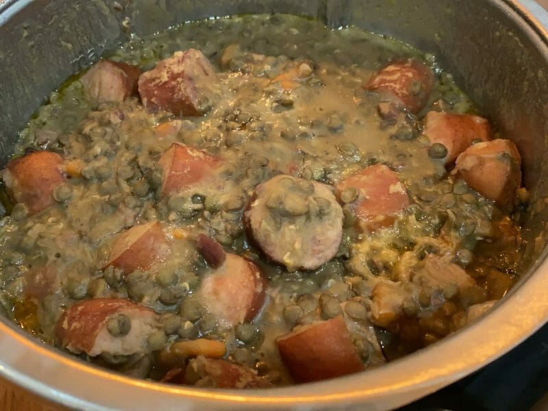 Cliquez pour zoomer ! Lentilles et ses saucisses Thermomix par Elsie3430