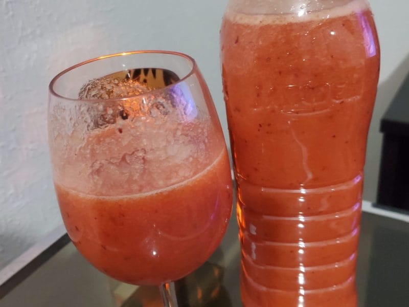 Cliquez pour zoomer ! Smoothie pastèque et fruits du soleil Thermomix par maga9