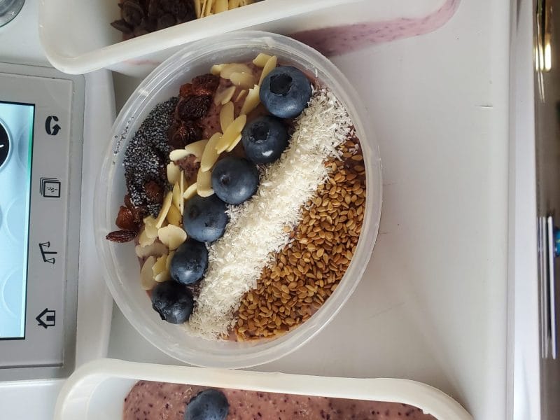 Cliquez pour zoomer ! Smoothie bowl framboise, mangue, banane Thermomix par maga9